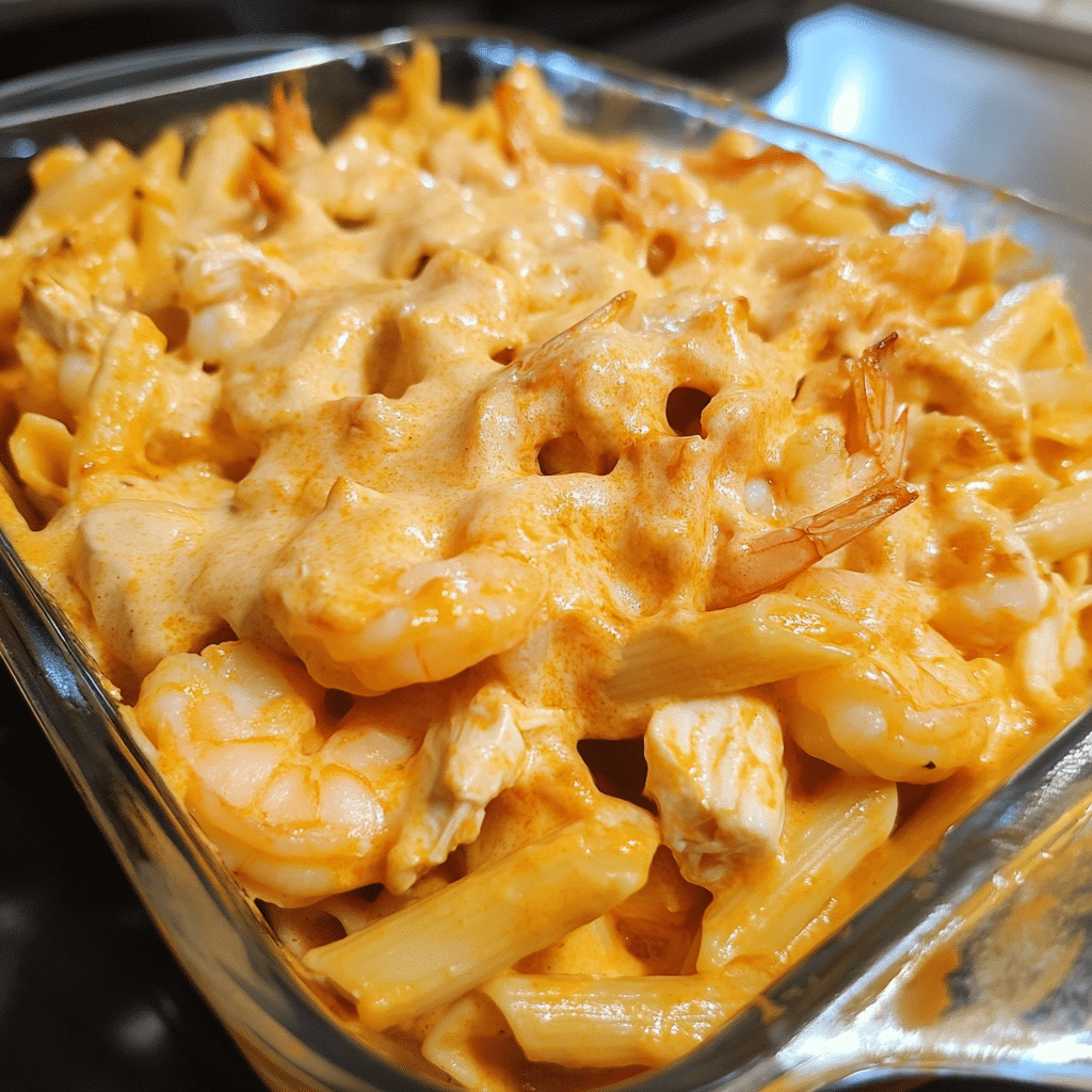 A delicious serving of Cajun Shrimp Pasta