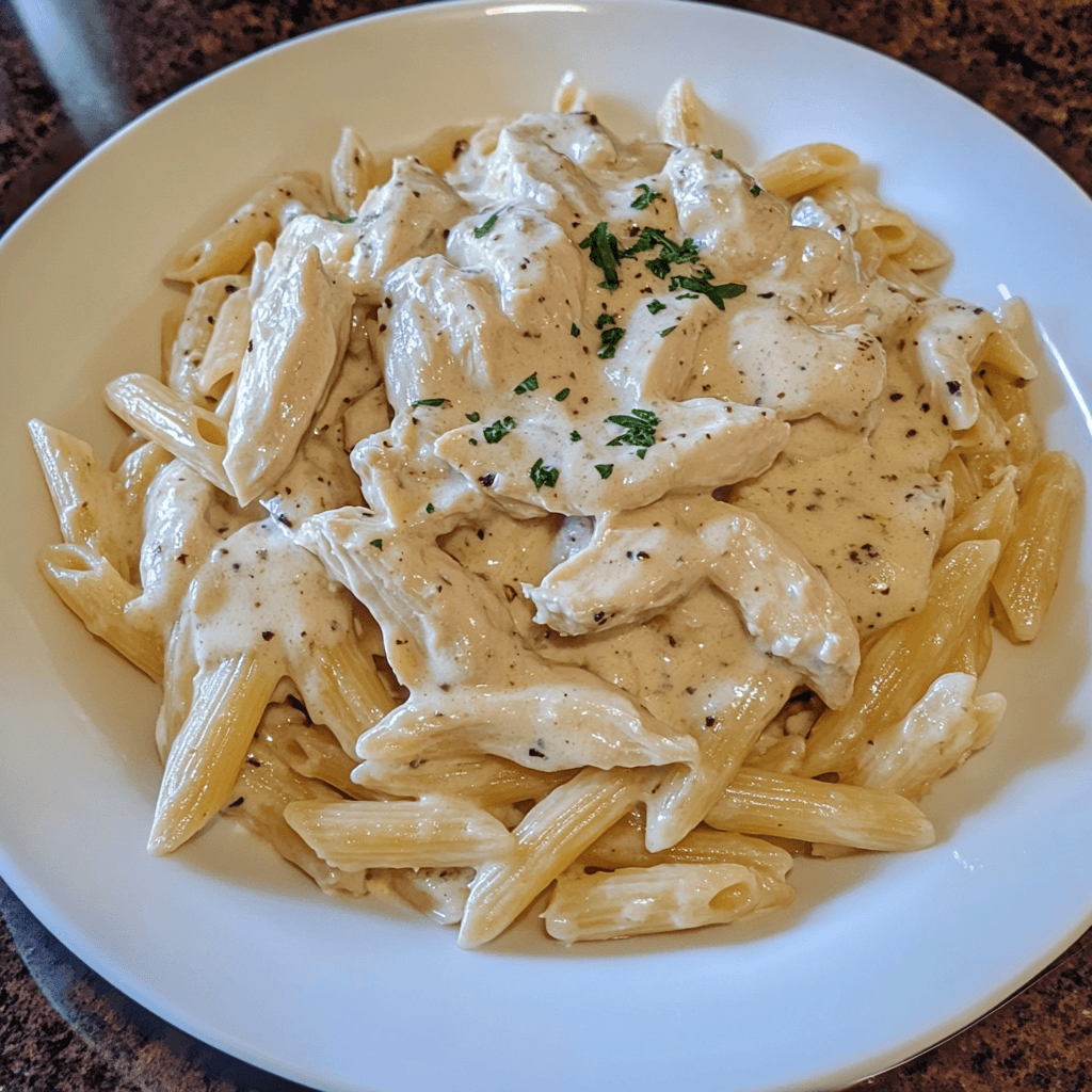 Easy chicken Boursin cheese pasta perfect for weeknight dinners