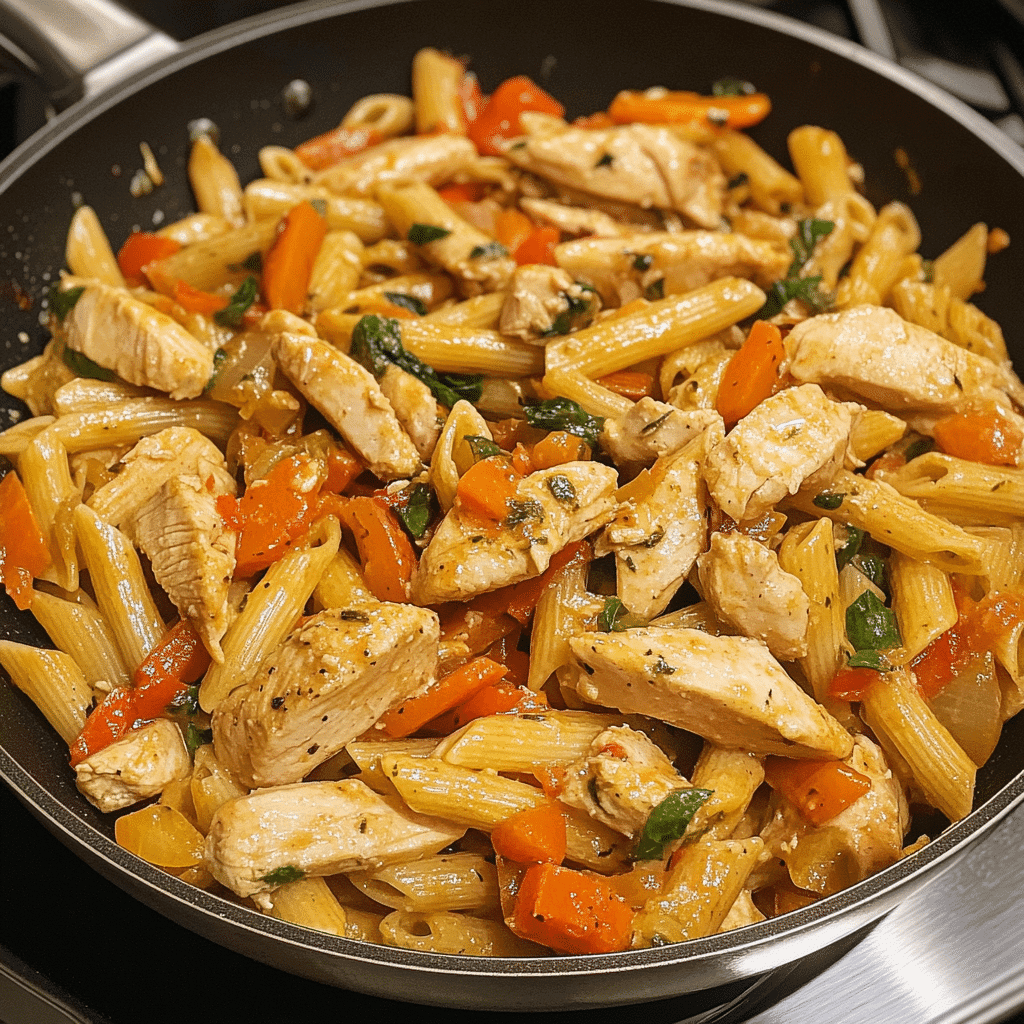 Step-by-step guide to making chicken pasta recipe no cream
