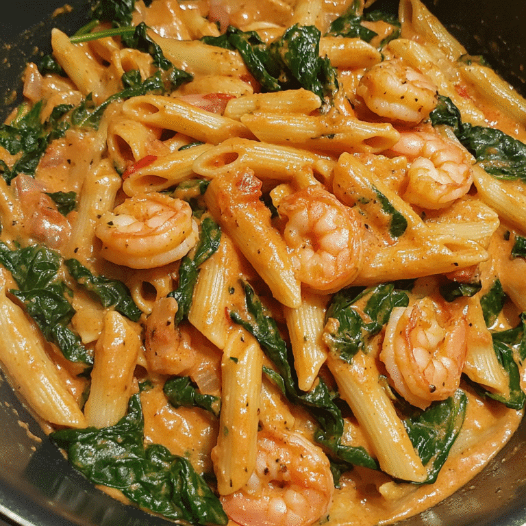 tomato spinach shrimp pasta