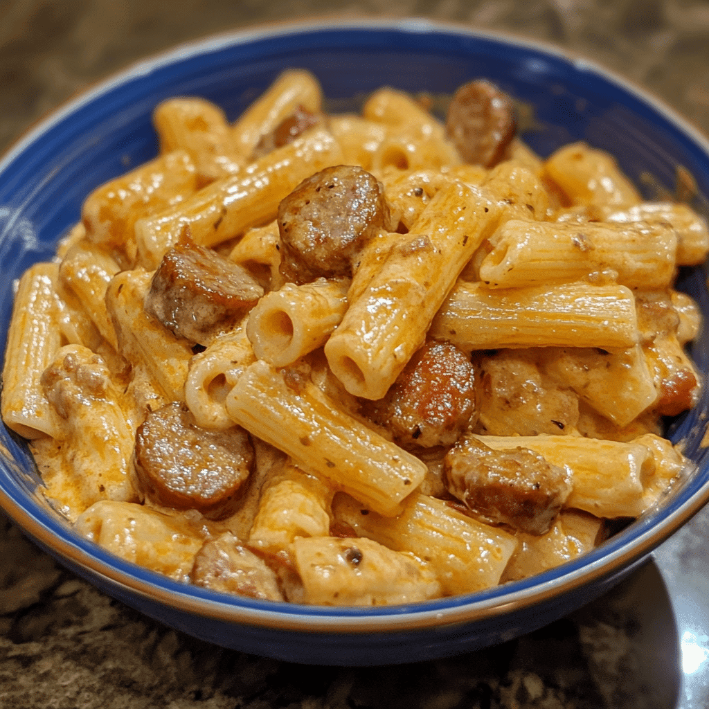 creamy tuscan sausage pasta