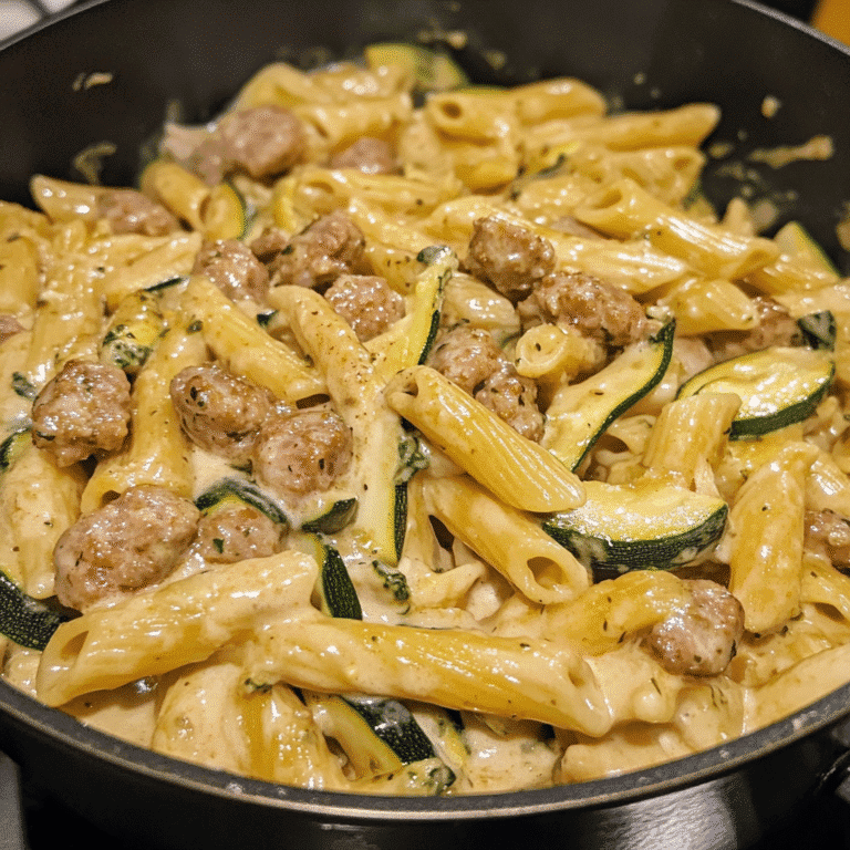 sausage and zucchini pasta