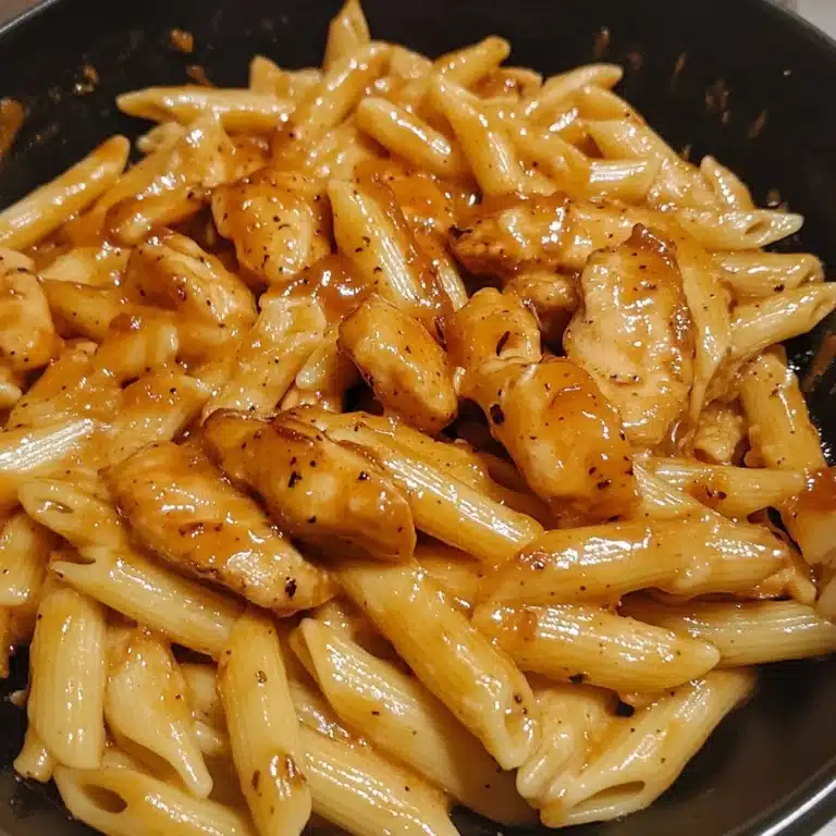 BBQ Honey Garlic Chicken Alfredo Penne