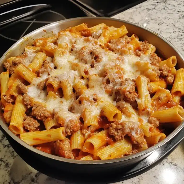 Bold Smoky Garlic Parmesan Sausage Rigatoni