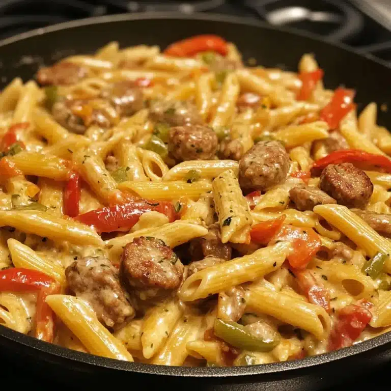 Creamy Pepper Jack Ranch Sausage Penne