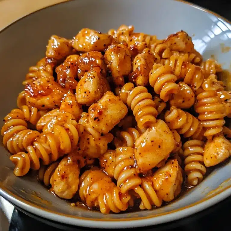 Sticky Sweet Chili Garlic Butter Chicken Rotini